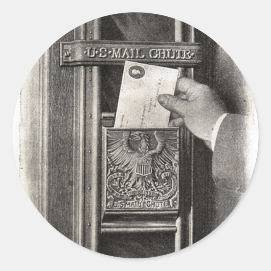 ヴィンテージメールボックス ラウンドシール (正面)