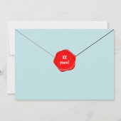 ヴィンテージメール封筒バースデーパーティー 招待状 (裏面)