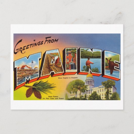 ヴィンテージメーンからの挨拶 ポストカード (正面)