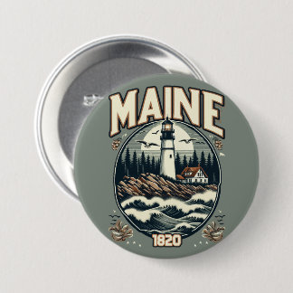 ヴィンテージメーンライトハウス 缶バッジ