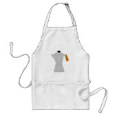 ヴィンテージモカポットコーヒーメーカーレトロエスプレッソ スタンダードエプロン (正面)