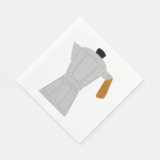 ヴィンテージモカポットコーヒーメーカーレトロエスプレッソ スタンダードランチョンナプキン (角)