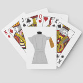 ヴィンテージモカポットコーヒーメーカーレトロエスプレッソ トランプ (裏面)