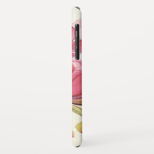 ヴィンテージモクレンの木の花ピンクの庭の花 Case-Mate iPhoneケース (裏面/左)