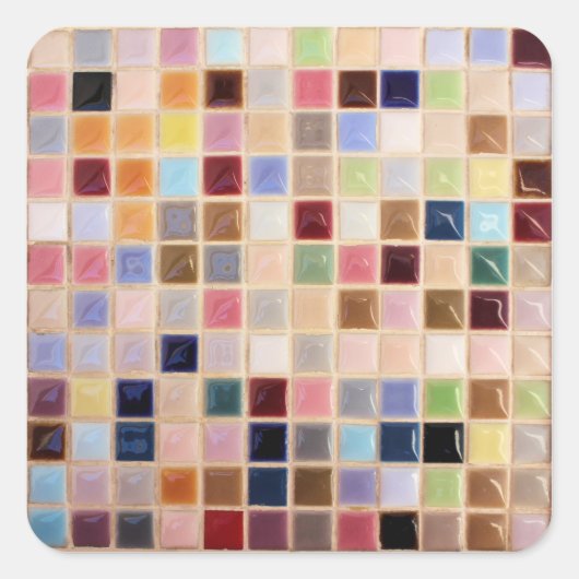 ヴィンテージモザイクタイル スクエアシール (正面)