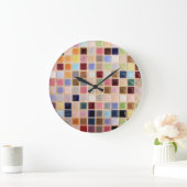 ヴィンテージモザイクタイル ラージ壁時計 (ホーム)