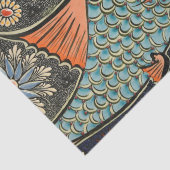 ヴィンテージモザイク抽象芸術花 薄葉紙 (詳細)