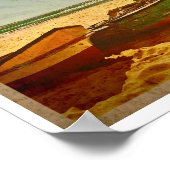 ヴィンテージモザンビークビーチ旅行ポスター ポスター (角)