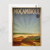ヴィンテージモザンビーク旅行はがき ポストカード (正面/裏面)