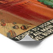 ヴィンテージモスクワ旅行 ポスター (角)