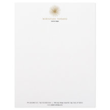 ヴィンテージモダニストインテリアデザイナーレターヘッド