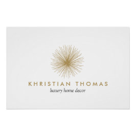 ヴィンテージモダニスト内部デザインロゴのダウンロード ポスター