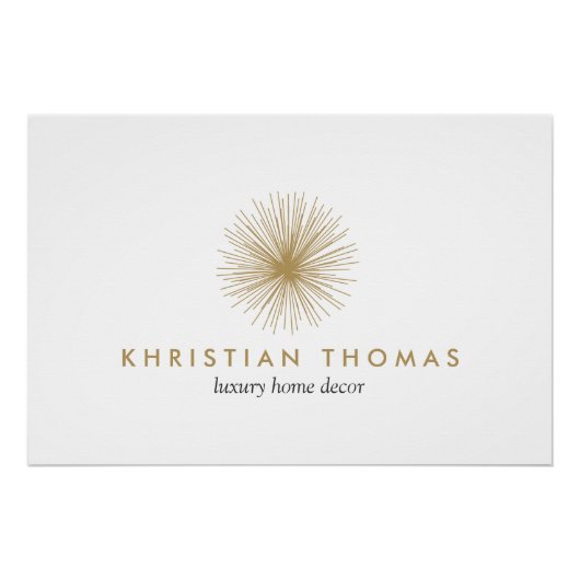 ヴィンテージモダニスト内部デザインロゴのダウンロード ポスター (正面)