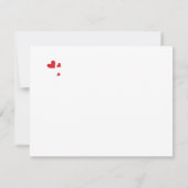 ヴィンテージモダンかわいいスワールツリーウェディングRSVP 出欠カード (裏面)