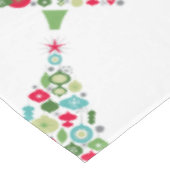 ヴィンテージモダンのクリスマスツリー テーブルクロス (アングル)