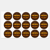 ヴィンテージモダンの手作りキャラメル ラベル (シート)