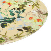 ヴィンテージモダンの花ジャングル熱帯地方 カッティングボード (角)