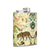 ヴィンテージモダンの花ジャングル熱帯地方 フラスク (右)