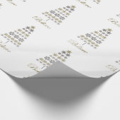 ヴィンテージモダンの雪片 ラッピングペーパー (角)