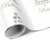 ヴィンテージモダンの雪片 ラッピングペーパー (ロールコーナー)