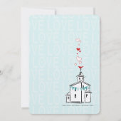 ヴィンテージモダンはチャペルに行く結婚ぞ 招待状 (裏面)