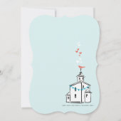 ヴィンテージモダンはチャペルに行く結婚ぞ 招待状 (裏面)