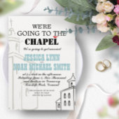 ヴィンテージモダンはチャペルに行く結婚ぞ 招待状