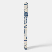 ヴィンテージモダンアイボリーネイビーブルーフローラルパターン Case-Mate iPhoneケース (裏面 / 右)