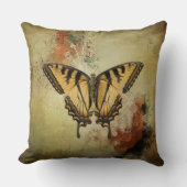 ヴィンテージモダンアゲハチョウ クッション (正面)