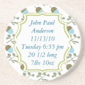 ヴィンテージモダンアコーンコカラフルースター コースター (正面)