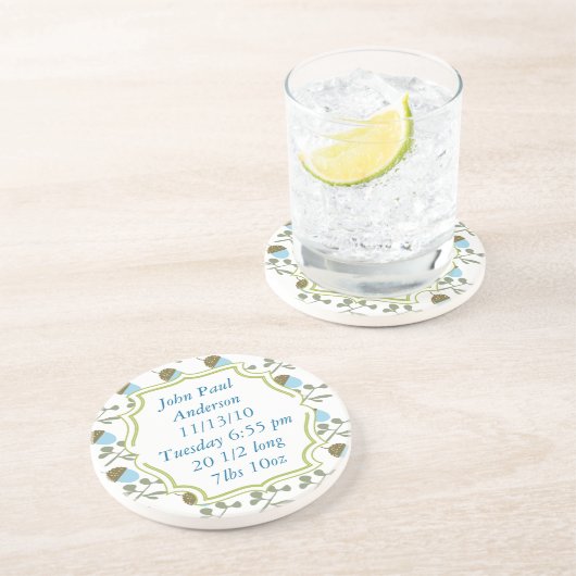 ヴィンテージモダンアコーンコカラフルースター コースター (側面)