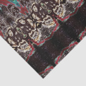 ヴィンテージモダンアンティーク黒赤色パターン 薄葉紙 (詳細)