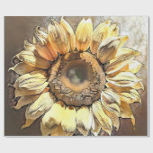 ヴィンテージモダンアートサンフラワーコレクション ラッピングペーパー (フラット)