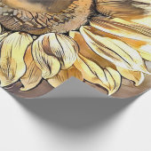 ヴィンテージモダンアートサンフラワーコレクション ラッピングペーパー (角)