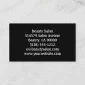 ヴィンテージモダンアールデコの名刺 名刺 (裏面)