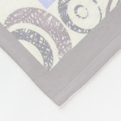 ヴィンテージモダンウィンタースノーフレークスハウス フリースブランケット (角)