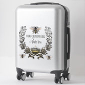 ヴィンテージモダンウォームセピアリースクイーンビーベビー シール (スーツケース)