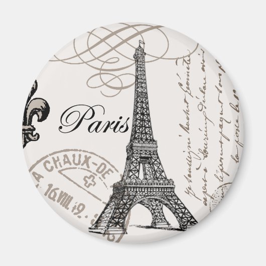 ヴィンテージモダンエッフェル塔 マグネット (正面)