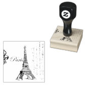 ヴィンテージモダンエッフェル塔 ラバースタンプ (押印)