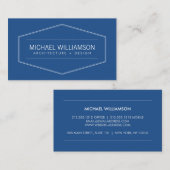 ヴィンテージモダンエンブレムアーキテクト、ビルダ 名刺 (正面/裏面)