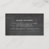 ヴィンテージモダンエンブレムシャルボードアーキテクト 名刺 (裏面)