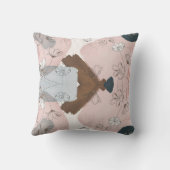 ヴィンテージモダンカラフル抽象芸術装飾用クッション クッション (裏面)