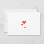 ヴィンテージモダンキュートコーラルバードネイビーいかりRSVP 出欠カード (裏面)