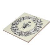 ヴィンテージモダンクイーンビークラウンバタフライリース タイル (側面)