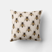 ヴィンテージモダンクイーンビースケッチクッション クッション (裏面)