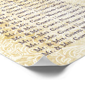 ヴィンテージモダンクジャク座席表 ポスター (角)