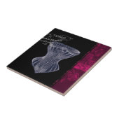 ヴィンテージモダンゴシック型スチームパンクフランスのコルセット タイル (側面)