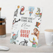 ヴィンテージモダンサーカスカーニバルゲストブック 台座サイン (インサイチュ)