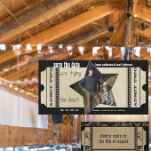 ヴィンテージモダンシアターチケット日付の保存 セーブザデート