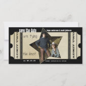 ヴィンテージモダンシアターチケット日付の保存 セーブザデート (正面)